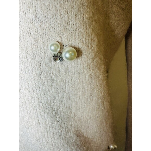 Who What Wear Wool Blend Light Pink Embellished Pearls Jeweled Sweater MEDIUM - Picture 5 of 12